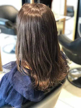 セミロング カラー 永井大樹✨ 透明感カラー✨のヘアスタイル