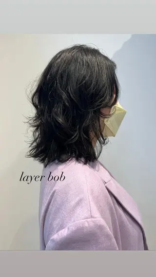 セミロング パーマ ゴートゥデイシェアサロン所属・era shioriのヘアスタイル