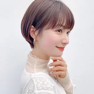 ショート レイヤーボブ/ 艶カラー/サナ🌼のヘアスタイル
