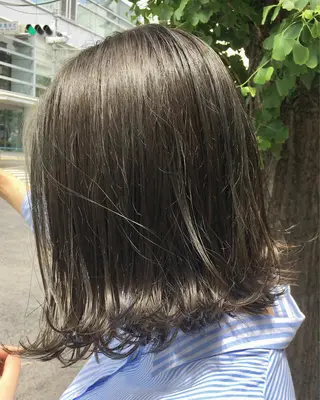 ミディアム カラー メンズ特化 パーマ/オザワのヘアスタイル