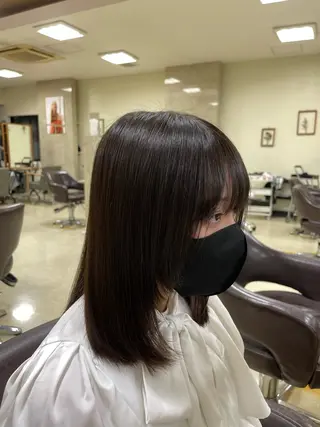 ミディアム CARE SHINSAIBASHI所属・縮毛・酸性ストレート 特化のヘアスタイル