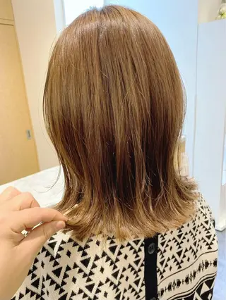 ミディアム カラー STEP所属・STEP HIDEのヘアスタイル