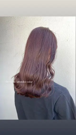 ロング カラー パーマ ヘアアレンジ メンズ キッズ ネイル マツエク・マツパ アイブロウ 透明感カラー・レイヤ ー🎀amika🎀のヘアスタイル