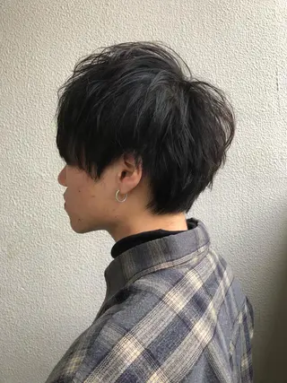 ショート 森本裕/オーナー/ スパイラルパーマのヘアスタイル