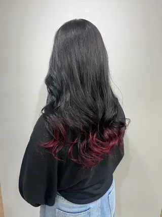 ロング カラー 韓国/インナーカラー 🍑YUI🍑のヘアスタイル