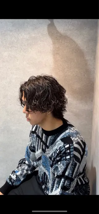 ショート カラー パーマ メンズ キッズ 🔥パーマ特化🔥 優馬のヘアスタイル