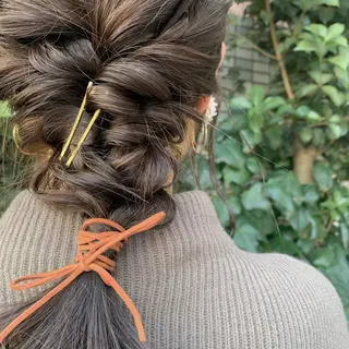 ミディアム ヘアアレンジ カワシマ セイカのヘアスタイル