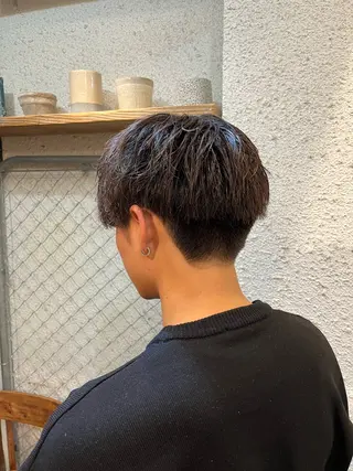 メンズ 髪質改善・艶カラー・ ボブ・リクト💥のヘアスタイル