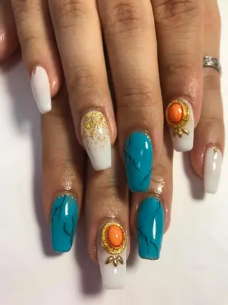 ネイル rukianail 新里のネイルデザイン