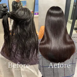 ロング charm《銀座》 ヘアセット/縮毛矯正のヘアスタイル