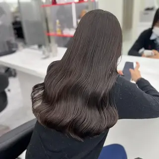 カラー ❄️冬の暗髪カラー ❄️透明感ヘアのヘアスタイル