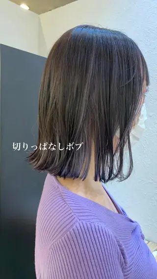 ミディアム カラー 似合わせカラー/艶 髪質改善/ヨシザキのヘアスタイル