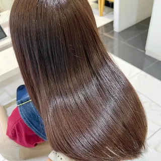 ミディアム 三箇島陽香/髪質改善 クロスパーマ縮毛矯正のヘアスタイル