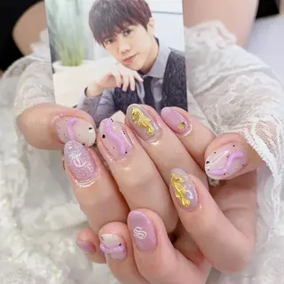 ネイル La neige* yuki 🥯🍑のネイルデザイン