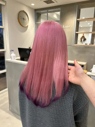 カラー miu🌝 ハイライト/一宮のヘアスタイル