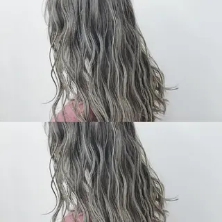 セミロング カラー 永岡 鉄平のヘアスタイル