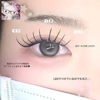 マツエク・マツパ FaB 千葉店所属・🩶LEDエクステ& 上下パーマRAN🪽のマツエク・マツパデザイン
