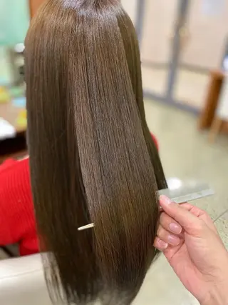 ロング カラー 藤原 克宏のヘアスタイル