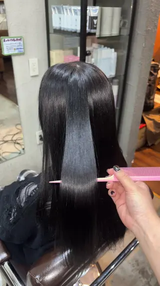ロング カラー 小池 かなこのヘアスタイル