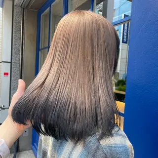 セミロング 🫧艶髪/ブリーチ 🐳honami🫧のヘアスタイル