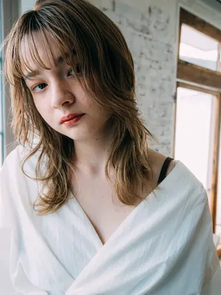 セミロング .5 by soleil 小松店のヘアスタイル