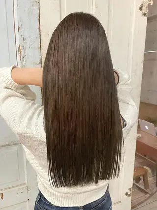 セミロング カラー ヘアアレンジ 南堀江 möwen ( メーヴェ )所属・mowen RUIのヘアスタイル