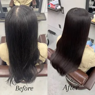 ロング XYZ所属・縮毛矯正/髪質改善 韓国風/MIKIYAのヘアスタイル