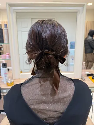 ミディアム ヘアアレンジ 韓国ヘアメイク🎀/ 縮毛矯正✨山本媛香のヘアスタイル