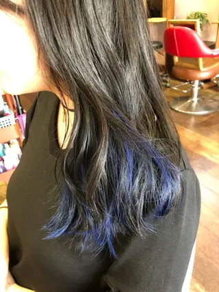 セミロング カラー 原宿サロン代表 デザインカラー伊藤卓のヘアスタイル