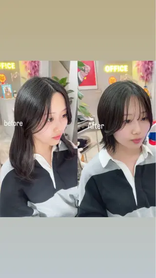 ショート カラー 岡野 静華のヘアスタイル