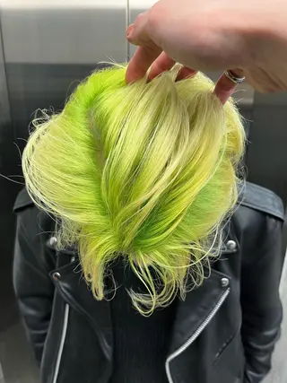 カラー ウルフとデザイン カラーの神のヘアスタイル