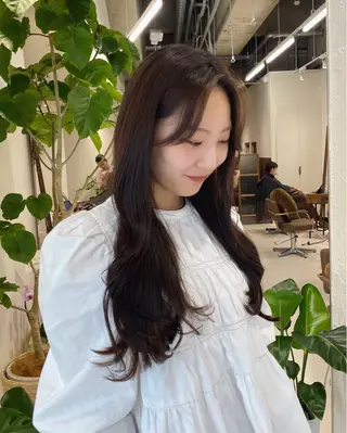 ロング カラー 暖色カラー /ヘアアレンジ/花鈴のヘアスタイル