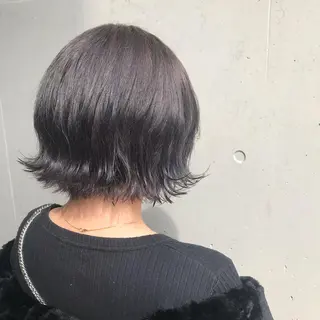 ミディアム カラー 一ノ瀬 蘭のヘアスタイル