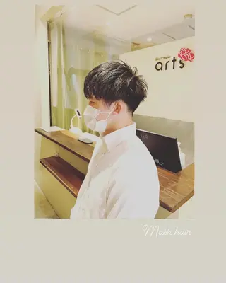 ショート メンズ ハイライト/インナー /ブリーチ/レイヤーのヘアスタイル