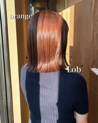 ミディアム カラー ボブ/艶カラー 鎌倉/MIHO🌼のヘアスタイル