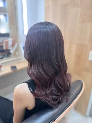 セミロング カラー 多賀 順平のヘアスタイル