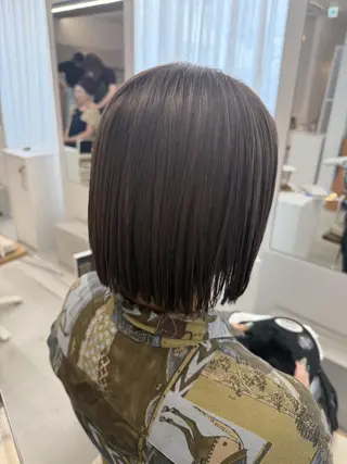 カラー ハイトーン/艶髪/ 暗髪/韓国/sanaのヘアスタイル