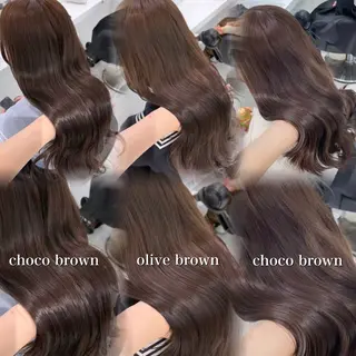 カラー 🤍透明感ブラウン himi🤍のヘアスタイル