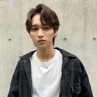 ショート ダン/メンズ/ 顔周り×透明感カラーのヘアスタイル