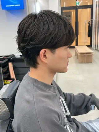 ショート カラー パーマ ヘアアレンジ メンズ 亀井隆汰/メンズ専門 パーマ特化美容師のヘアスタイル