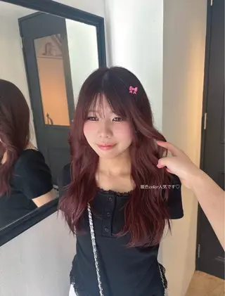 ロング カラーモデル募集✨️ YUKI🎀☁️のヘアスタイル