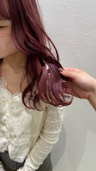 ロング カラー 藤野 凪沙のヘアスタイル