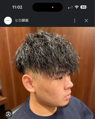 ショート カラー パーマ メンズ おしゃれ泥棒 石原メンズ特化美容師のヘアスタイル