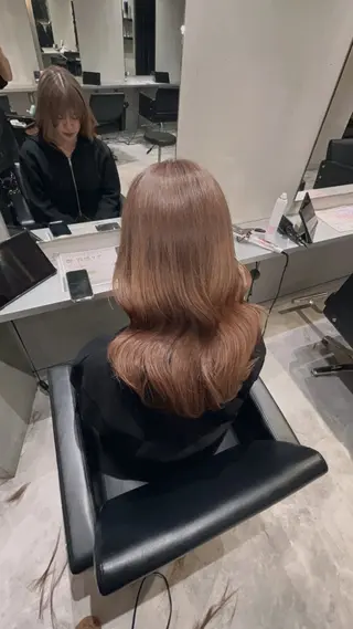 ロング カラー ブリーチ×レイヤー ×エクステ💫ひかるのヘアスタイル