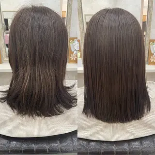 ミディアム 柴 芙未菜のヘアスタイル
