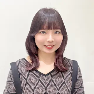 ミディアム カラー 💖暖色・ハイトーン 🐈みおり💖のヘアスタイル