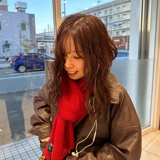 ミディアム カラー 𓍯暖色/韓国風 田中沙羅‎𓍯のヘアスタイル