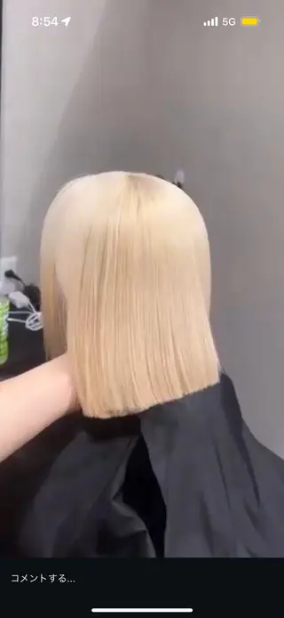 ショート カラー MIL所属・心斎橋/ハイトーン /カラー ミサキのヘアスタイル