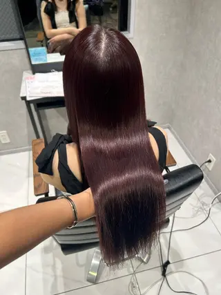 カラー 透明感カラー💙 束感マツエク🪼海月のヘアスタイル