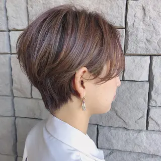ショート カラー 店長/mao/ 前髪/顔周りカットのヘアスタイル